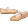 imageMelissa Sophie Jelly Flats for Women  Ballet Flats for Women Bow Applique ampamp Strap Slipon ClosedToe Womens Jelly ShoesGold