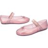 imageMelissa Sophie Jelly Flats for Women  Ballet Flats for Women Bow Applique ampamp Strap Slipon ClosedToe Womens Jelly ShoesPearly Pink