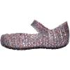 image:imageMelissa Mini Campana Papel Flats for Babies Toddlers  Comfortable amp Cute CloseToe Jelly Flat Shoes with MaryJane Strap amp Interwoven CutOut DesignGlitter ClearPink