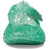 image:imageMelissa Mini Campana Papel Flats for Babies Toddlers  Comfortable amp Cute CloseToe Jelly Flat Shoes with MaryJane Strap amp Interwoven CutOut DesignGlitter Green