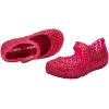 image:imageMelissa Mini Campana Papel Flats for Babies Toddlers  Comfortable amp Cute CloseToe Jelly Flat Shoes with MaryJane Strap amp Interwoven CutOut DesignRed GlitterSilver