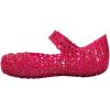 image:imageMelissa Mini Campana Papel Flats for Babies Toddlers  Comfortable amp Cute CloseToe Jelly Flat Shoes with MaryJane Strap amp Interwoven CutOut DesignRed GlitterSilver
