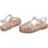 image:imagemini melissa Possession Jelly Sandal for Kids The Iconic 90s Original Jelly Shoe Fishermans Sandal with Adjustable Strap and Side Buckle for GirlsBeige Silver Glitter