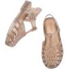 image:imagemini melissa Possession Jelly Sandal for Kids The Iconic 90s Original Jelly Shoe Fishermans Sandal with Adjustable Strap and Side Buckle for GirlsBeige Silver Glitter