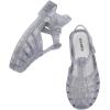 image:imagemini melissa Possession Jelly Sandal for Kids The Iconic 90s Original Jelly Shoe Fishermans Sandal with Adjustable Strap and Side Buckle for GirlsGlitter Clear Silver