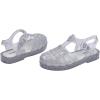 image:imagemini melissa Possession Jelly Sandal for Kids The Iconic 90s Original Jelly Shoe Fishermans Sandal with Adjustable Strap and Side Buckle for GirlsGlitter Clear Silver