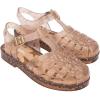 image:imagemini melissa Possession Jelly Sandal for Kids The Iconic 90s Original Jelly Shoe Fishermans Sandal with Adjustable Strap and Side Buckle for GirlsShiny Elements  Beige Glitter