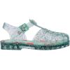 image:imagemini melissa Possession Jelly Sandal for Kids The Iconic 90s Original Jelly Shoe Fishermans Sandal with Adjustable Strap and Side Buckle for GirlsShiny Elements  Glitter Green
