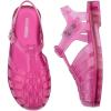 image:imagemini melissa Possession Jelly Sandal for Kids The Iconic 90s Original Jelly Shoe Fishermans Sandal with Adjustable Strap and Side Buckle for GirlsTransparent Pink