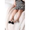 image:imagemini melissa Sweet Love Cap Toe Mary Jane Dress Shoes for Toddlers amp Little Kids  Jelly Flats for Girls with Cute Bow Toe Accent and Adjustable Straps Toddler Girl FlatsPearly WhiteBlack