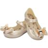 image:imagemini melissa Ultragirl Star II Mary Jane Flats Kid Shoes for Toddlers  Comfy amp Cute Peep Toe Jelly Shoes Adjustable StrapUltragirl Star II  White Metallic