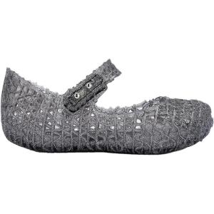 image:imageMelissa Mini Campana Papel Flats for Babies Toddlers  Comfortable amp Cute CloseToe Jelly Flat Shoes with MaryJane Strap amp Interwoven CutOut DesignGrey