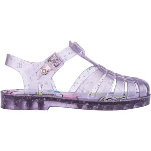 image:imagemini melissa Possession Jelly Sandal for Kids The Iconic 90s Original Jelly Shoe Fishermans Sandal with Adjustable Strap and Side Buckle for GirlsShiny Elements  Glitter Lilac