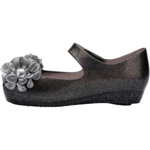 image:imagemini melissa Ultragirl Springtime PeepToe Mary Jane Shoes for Babies amp ToddlersGlitter Black