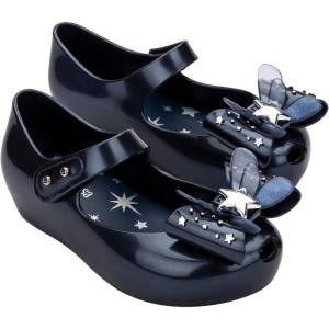 image:imagemini melissa Ultragirl Star II Mary Jane Flats Kid Shoes for Toddlers  Comfy amp Cute Peep Toe Jelly Shoes Adjustable StrapUltragirl Star II  Metallic Blue