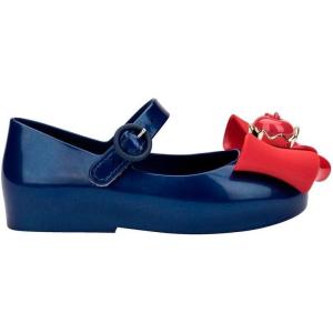 image:imagemini melissa Girls Sweet Love  Disney Princess Mary Jane Jelly Flat for Toddlers amp Babies  Jelly Shoes for Little Girls with Adjustable Strap amp Side BuckleSnow White  Metallic BlueRed