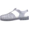 image:imagemini melissa Possession Fisherman Jelly Sandal for Toddlers and Girls  Adjustable Buckle Summer Sandals Waterproof Bubblegum Scent Comfortable Beach Play and Dress Shoes for All Day WearGlitter Clear Silver