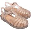 image:imagemini melissa Possession Fisherman Jelly Sandal for Toddlers and Girls  Adjustable Buckle Summer Sandals Waterproof Bubblegum Scent Comfortable Beach Play and Dress Shoes for All Day WearBeige Silver Glitter