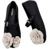 image:imagemini melissa Soft Ballerina Petals Flats with Strap for GirlsBlackBeige