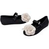 image:imagemini melissa Soft Ballerina Petals Flats with Strap for GirlsBlackBeige