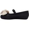 image:imagemini melissa Soft Ballerina Petals Flats with Strap for GirlsBlackBeige