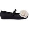 image:imagemini melissa Soft Ballerina Petals Flats with Strap for GirlsBlackBeige