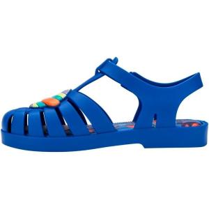 image:imagemini melissa Possession Fisherman Jelly Sandal for Toddlers and Girls  Adjustable Buckle Summer Sandals Waterproof Bubblegum Scent Comfortable Beach Play and Dress Shoes for All Day WearMatte Blue
