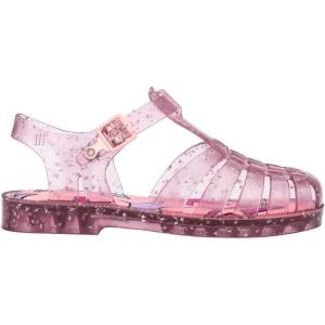 image:imagemini melissa Possession Fisherman Jelly Sandal for Toddlers and Girls  Adjustable Buckle Summer Sandals Waterproof Bubblegum Scent Comfortable Beach Play and Dress Shoes for All Day WearShiny Elements  Glitter Pink