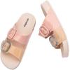 image:imagemini melissa Cozy Jelly Slides for Kids  Slipon Jelly Shoes Slip On Sandals for Girls Open Toe Summer Shoes AdjustablePinkBeige