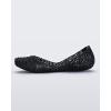 image:imageMelissa Campana Papel Flats for Women  Comfortable Stylish amp Flexible SlideOn ClosedToe Jelly Flat Shoes with Hollow Interwoven Cut Out DesignBlack Glitter