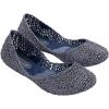 image:imageMelissa Campana Papel Flats for Women  Comfortable Stylish amp Flexible SlideOn ClosedToe Jelly Flat Shoes with Hollow Interwoven Cut Out DesignBlueGlitter