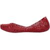 image:imageMelissa Campana Papel Flats for Women  Comfortable Stylish amp Flexible SlideOn ClosedToe Jelly Flat Shoes with Hollow Interwoven Cut Out DesignMetal Red