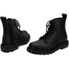 image:imageMelissa Coturno Soft Womens Jelly Combat Boot  Flexible Soft and Comfortable Laceup Jelly Combat Boots with Trendy Rugged Lug Sole Black 10