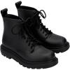 image:imageMelissa Coturno Soft Womens Jelly Combat Boot  Flexible Soft and Comfortable Laceup Jelly Combat Boots with Trendy Rugged Lug Sole Black 10