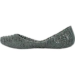 image:imageMelissa Campana Papel Flats for Women  Comfortable Stylish amp Flexible SlideOn ClosedToe Jelly Flat Shoes with Hollow Interwoven Cut Out DesignGlitter Green