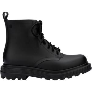 image:imageMelissa Coturno Soft Womens Jelly Combat Boot  Flexible Soft and Comfortable Laceup Jelly Combat Boots with Trendy Rugged Lug Sole Black 10