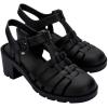 image:imageMelissa Possession Heel Fashion Sandals for Women  Iconic Fisherman Style with Medium Block Heel  Adjustable Buckle for Comfort  100 PVC UpperInsoleSole  Bubblegum ScentBlack