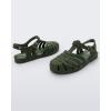 image:imageMelissa Possession Jelly Sandals for Women  The Original Jelly Shoes Fishermans Sandals with Adjustable Strap and Side BuckleGreen Flocked