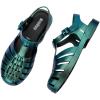 image:imageMelissa Possession Jelly Sandals for Women  The Original Jelly Shoes Fishermans Sandals with Adjustable Strap and Side BuckleMagic  BlackMetallic Green