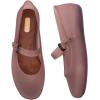 image:imageMelissa Soft Ballerina  Seasonless Flats for Women  Classic Ballet Flat Style with Adjustable Strap  LightasAir PVC Construction  Soft Foam Insole  Bubblegum ScentClear Brown