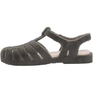 image:imageMelissa Possession Jelly Sandals for Women  The Original Jelly Shoes Fishermans Sandals with Adjustable Strap and Side BuckleFlocked GrayBeige
