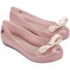 image:imagemini melissa Ultragirl with Bow Ballet Flats for Girls Comfortable amp Cute Peep Toe Jelly Flat Shoes with Transparent Upper and Small Bow for KidsBeige