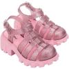 image:imagemini melissa Megan Platform Sandals for Kids PinkGlitter Pink 1