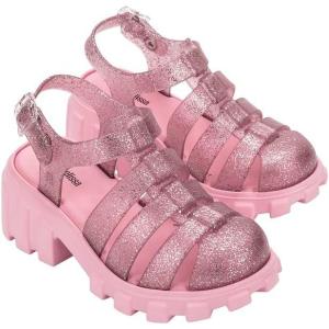 image:imagemini melissa Megan Platform Sandals for Kids PinkGlitter Pink 1