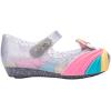image:imagemini melissa Ultragirl Unicorn Mary Jane Shoes for Babies amp Toddlers  Comfy amp Cute Peep Toe Jelly Shoes wColorful Stripes amp Adjustable StrapGlitter ClearPink