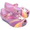 image:imagemini melissa Ultragirl Unicorn Mary Jane Shoes for Babies amp Toddlers  Comfy amp Cute Peep Toe Jelly Shoes wColorful Stripes amp Adjustable StrapGlitter Lilac