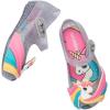 image:imagemini melissa Ultragirl Unicorn Mary Jane Shoes for Babies amp Toddlers  Comfy amp Cute Peep Toe Jelly Shoes wColorful Stripes amp Adjustable StrapGlitter ClearPink