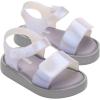 image:imagemini melissa Jump Sandals for Babies amp Toddlers  Papete Jelly Sandal wVelcro Fastener Comfy Sandals for Toddler GirlsGreyPearl Blue