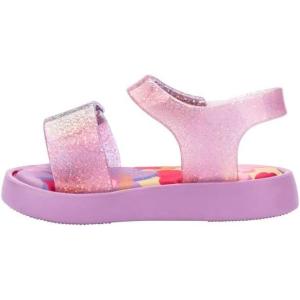 image:imagemini melissa Jump Sandals for Babies amp Toddlers  Papete Jelly Sandal wVelcro Fastener Comfy Sandals for Toddler GirlsLilacGlitter Lilac