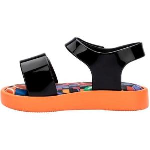image:imagemini melissa Jump Sandals for Babies amp Toddlers  Papete Jelly Sandal wVelcro Fastener Comfy Sandals for Toddler GirlsOrangeBlack